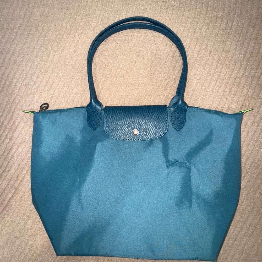 Longchamp Teal Tote Bag